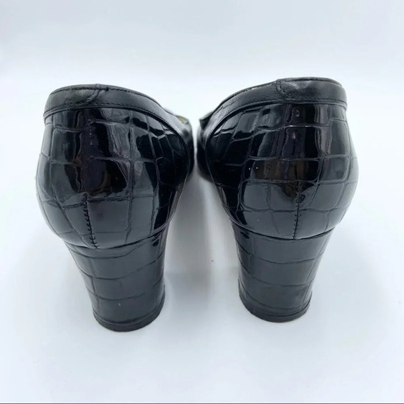 Vintage Bally Mariner Croc Embossed Heel - Picture 9 of 15
